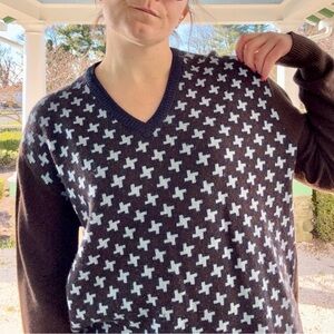 Men’s Baci & Abbracci V-Neck Sweater sz XL